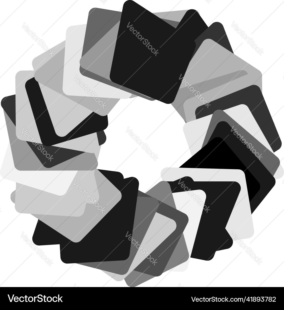 Abstract random geometric circular radial element Abstract random geometric circular radial element vector image