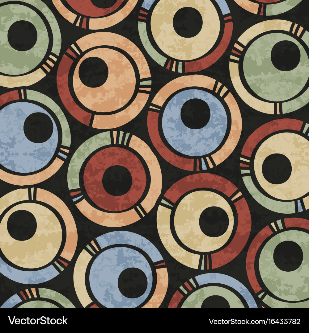 Colorful Abstract Circle Pattern vector image