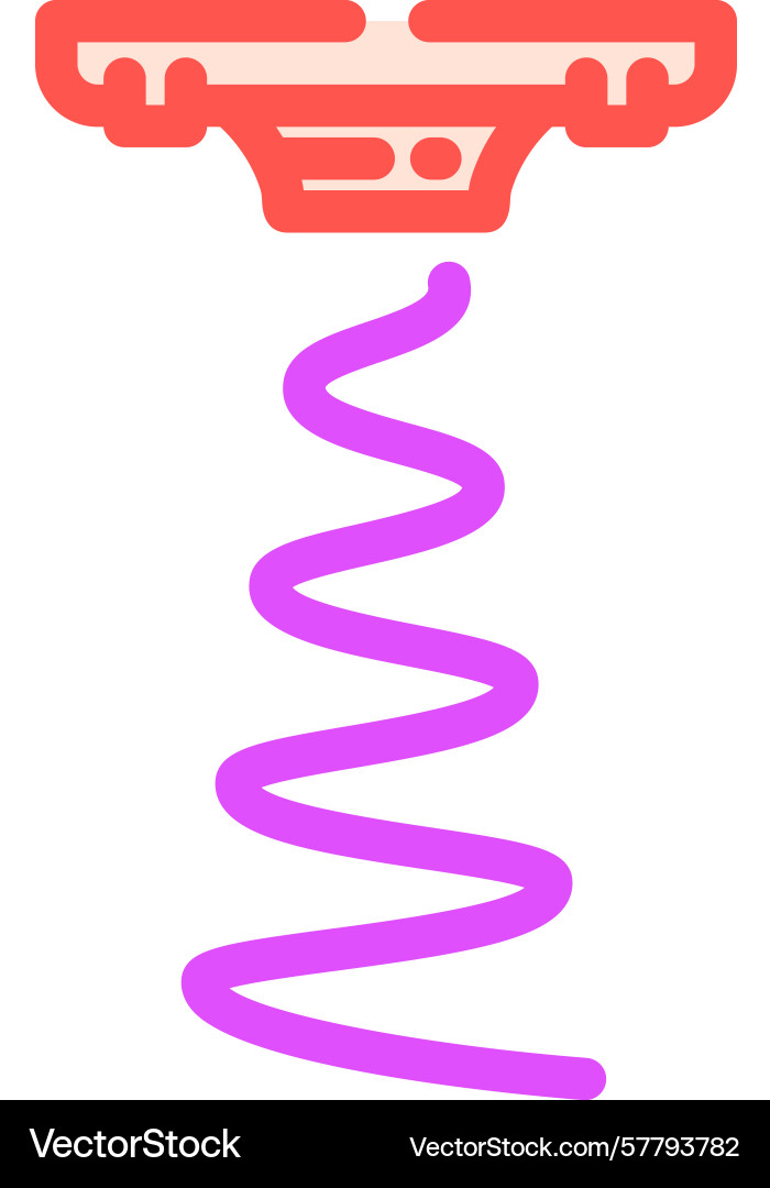 Sound sensor waveform color icon vector image
