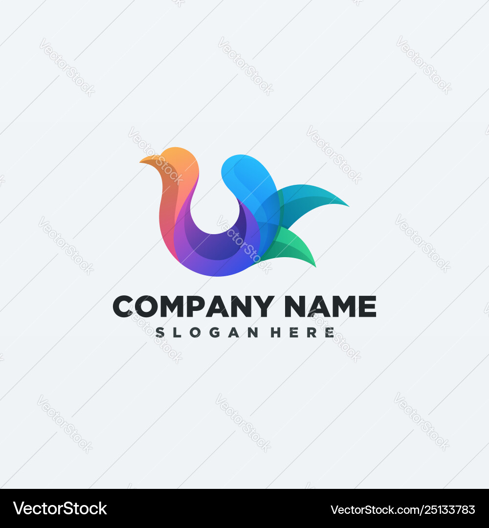 Abstract bird design template Abstract bird design template vector image
