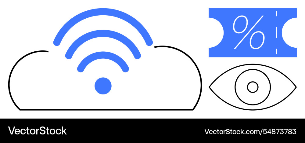 Cloud connectivity and data analytics Vector Image