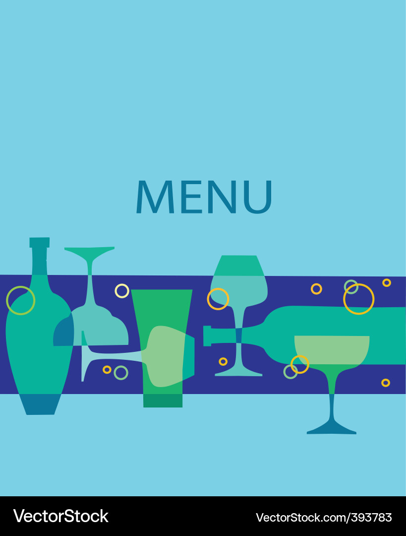 Drinks menu Vector Image