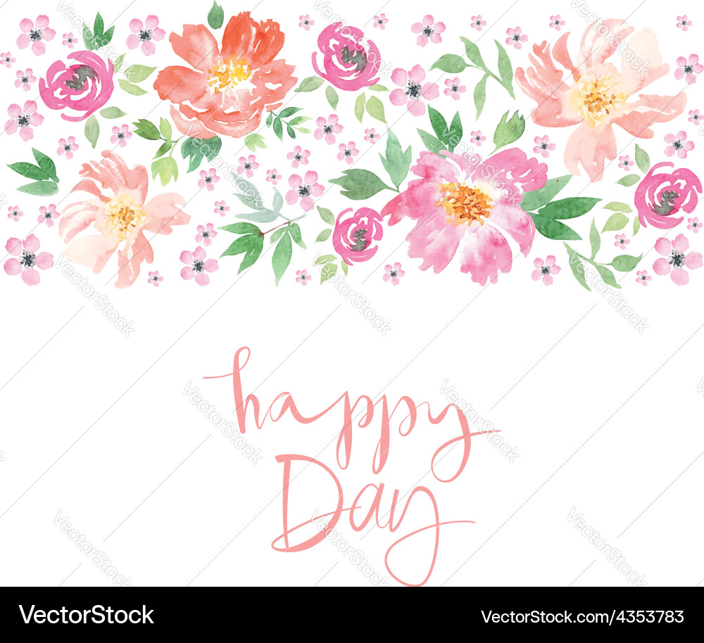 Floral Spring Pattern Vector Image