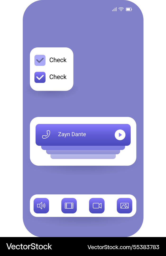 Modern interactive user interface design vector image