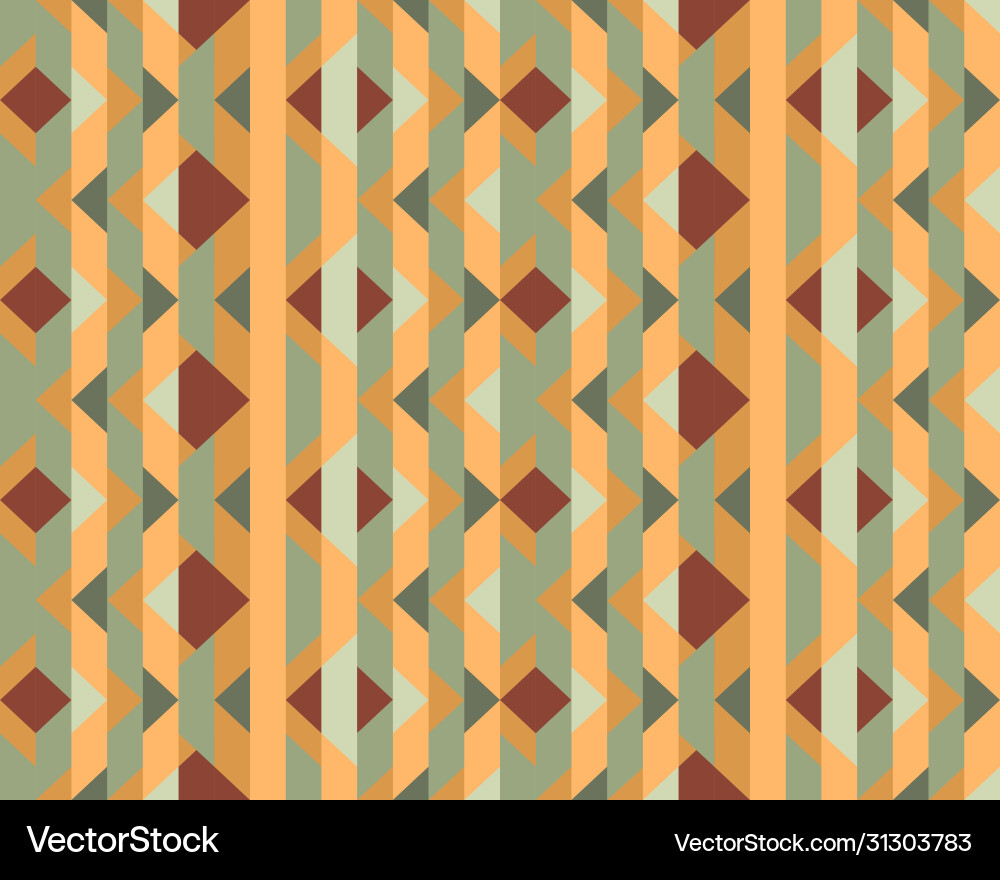 Multicolored rhombuses seamless pattern in retro Multicolored rhombuses seamless pattern in retro vector image