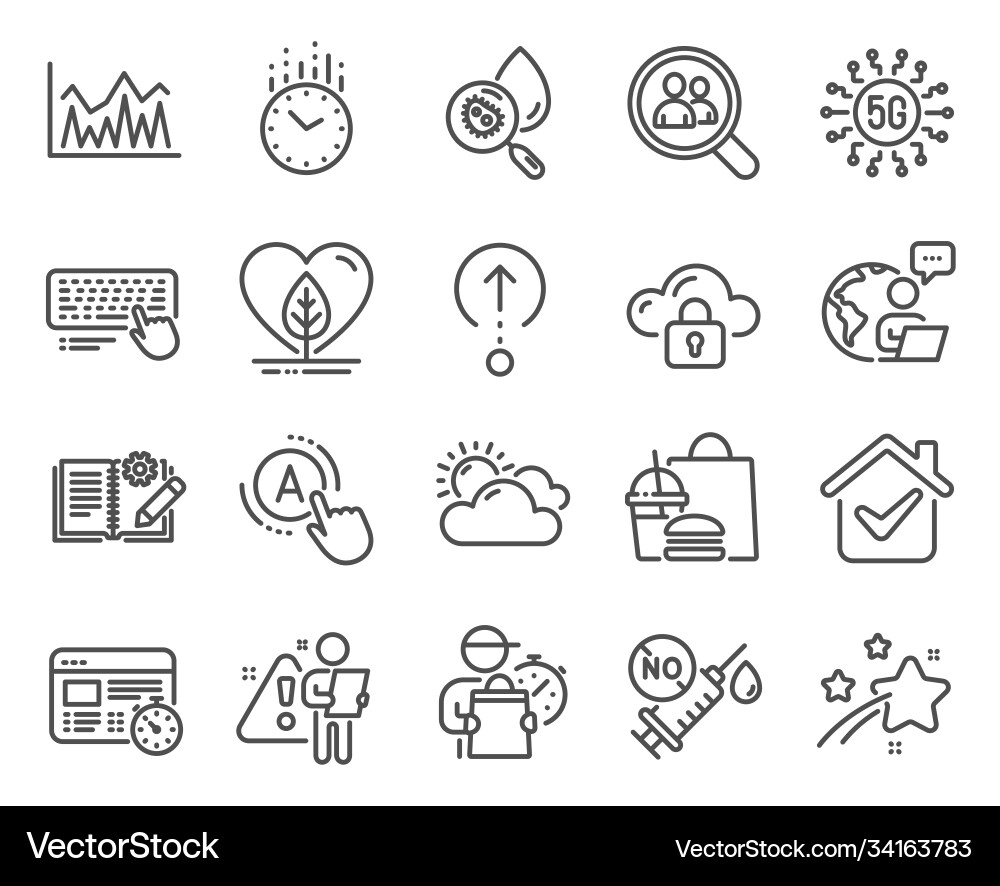 Science icons set included icon as computer Science icons set included icon as computer vector image