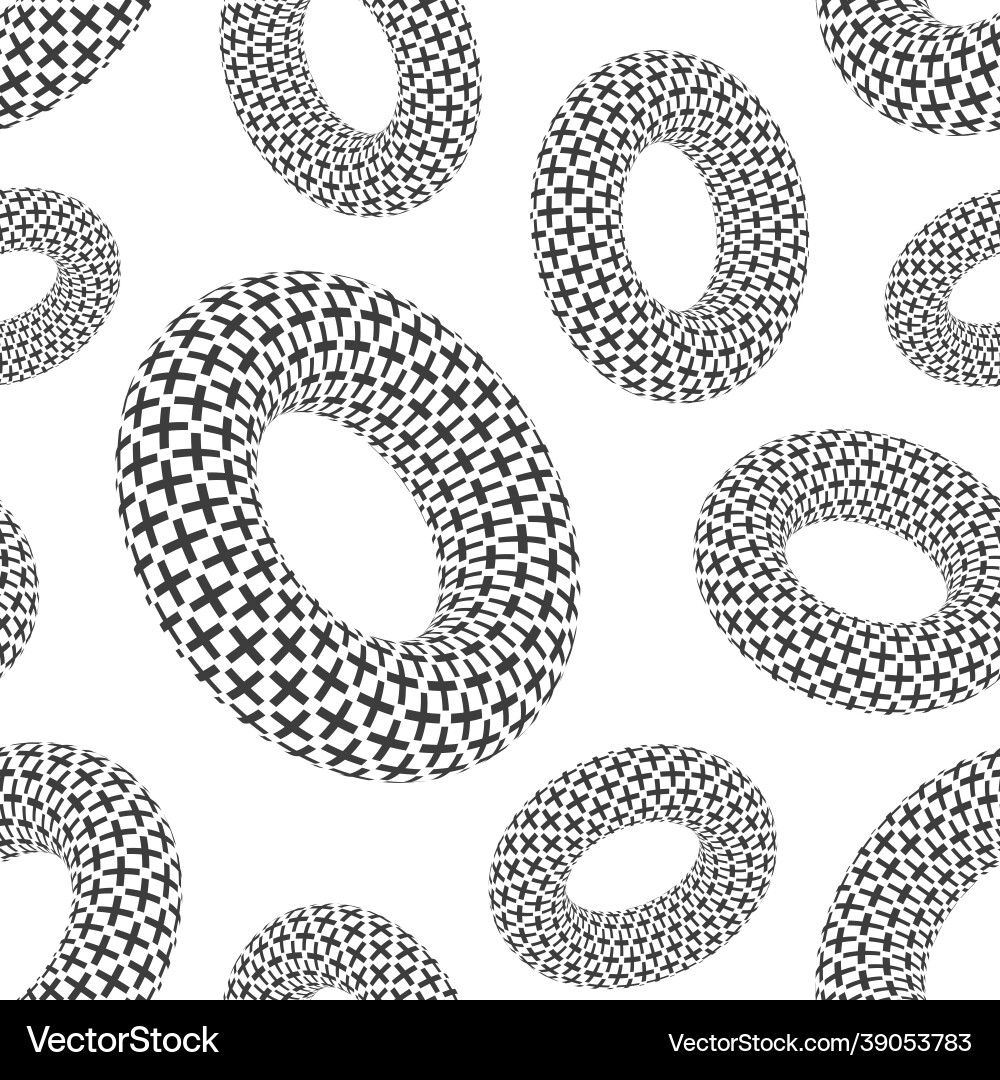 Seamless pattern of 3d geometric rounded shapes Seamless pattern of 3d geometric rounded shapes vector image