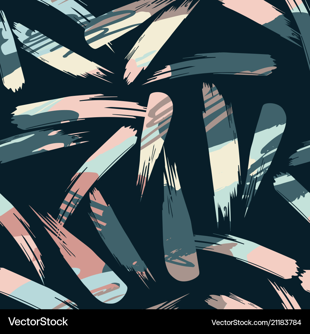 Abstract artistic seamless pattern with strokes Abstract artistic seamless pattern with strokes vector image