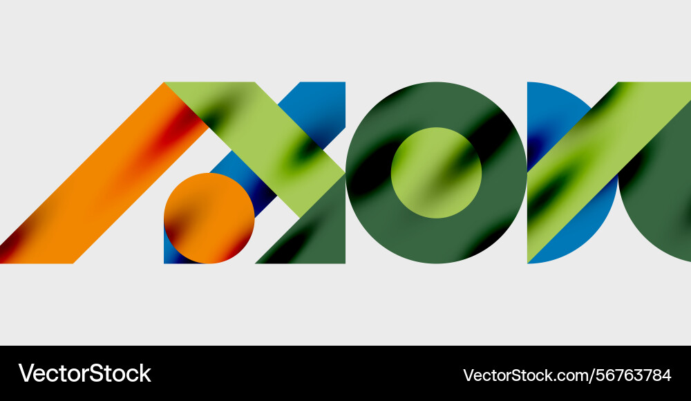 Abstract graphic design features overlapping Abstract graphic design features overlapping vector image