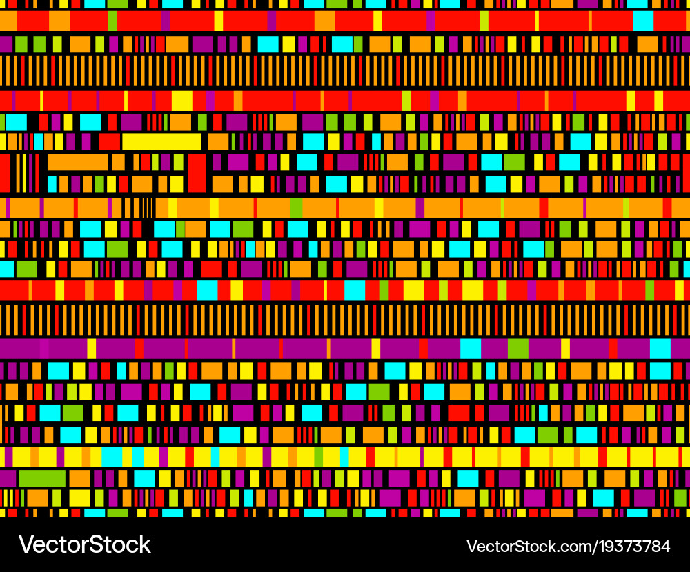 Glitch seamless pattern signal error pixel vector image