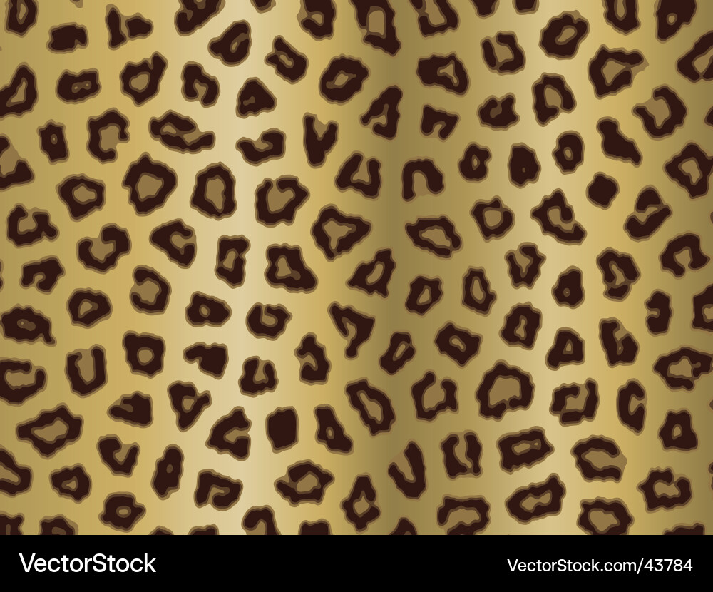 Leopard Print Fabric Vector Image