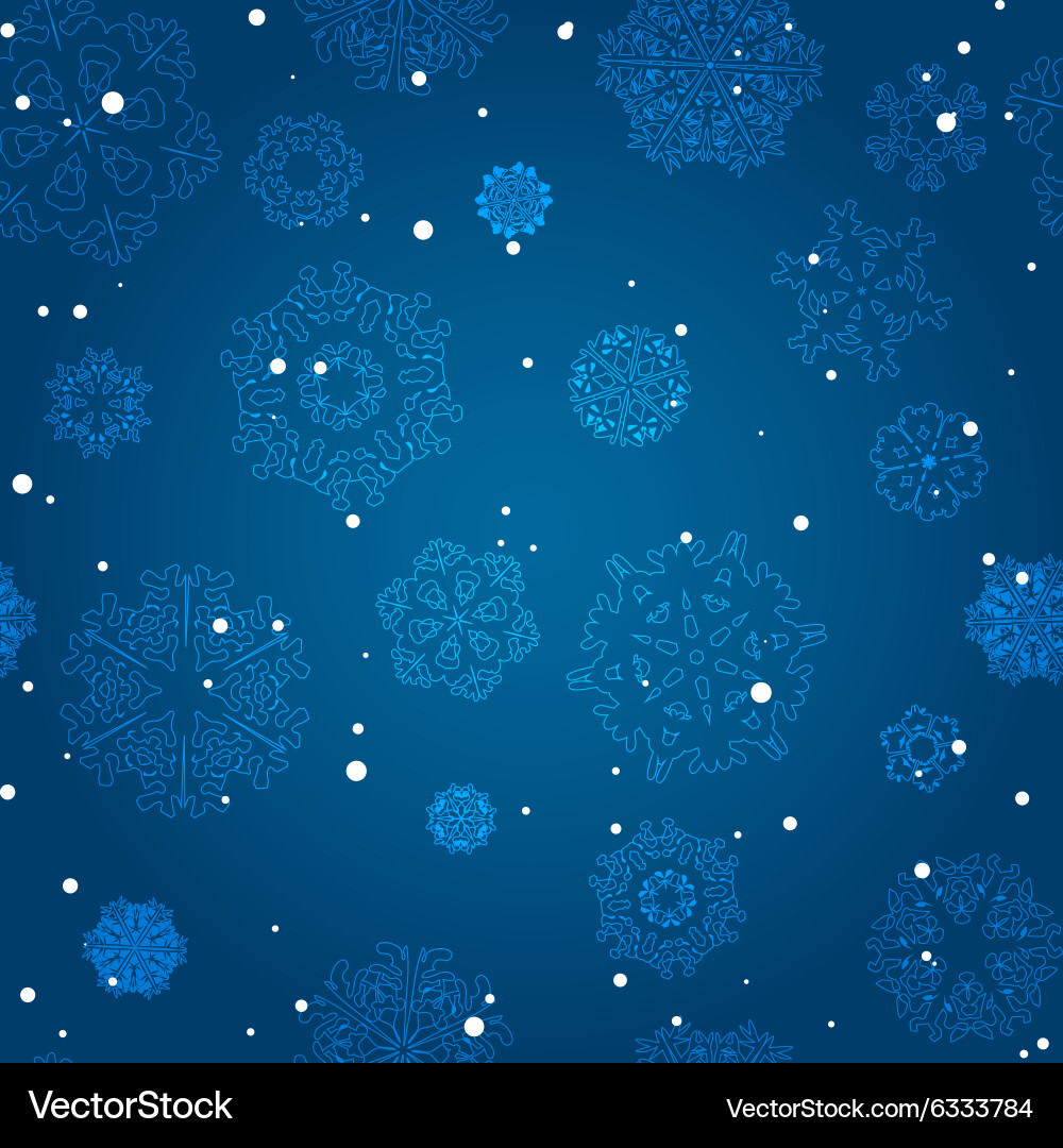 Snowflake pattern texture christmas vector image