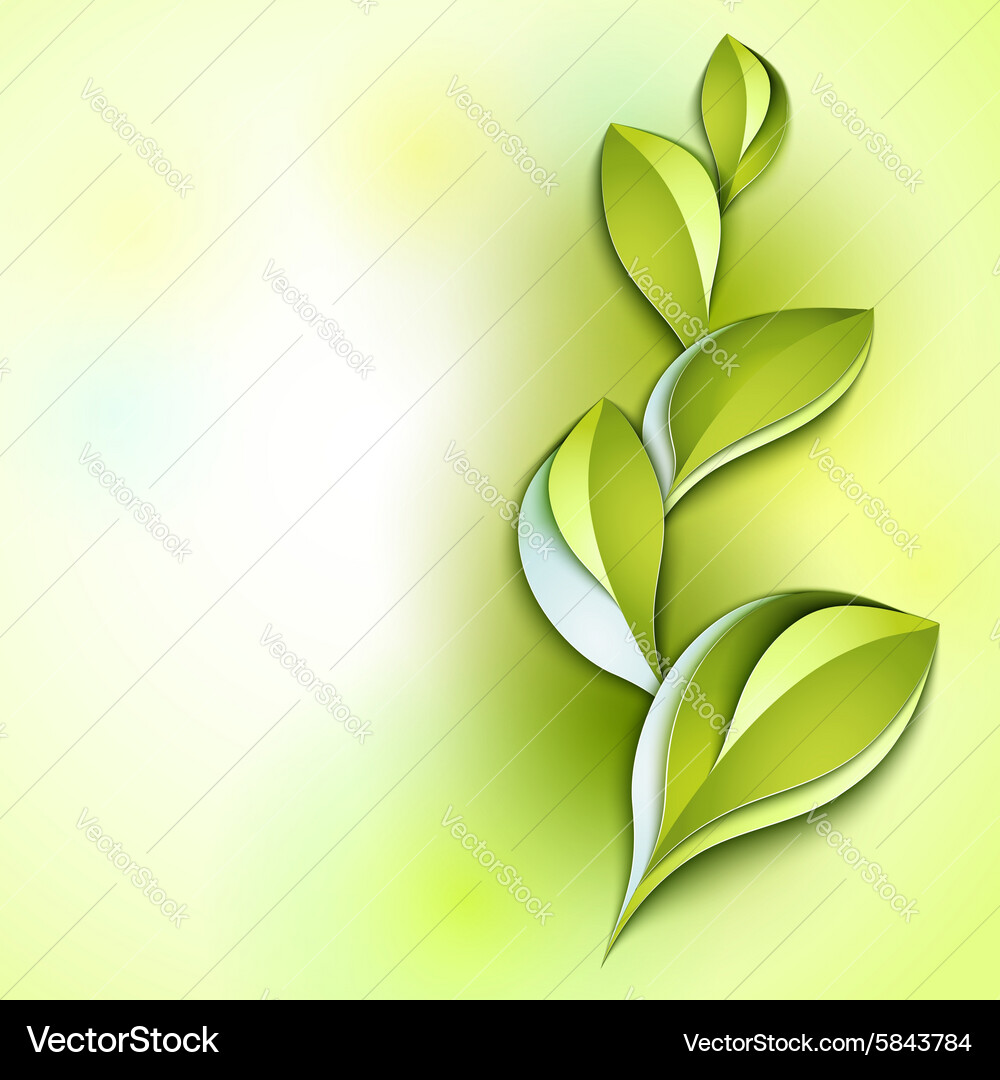 Spring Leaf Abstraction vector image