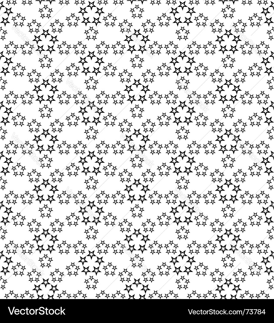 Starry Seamless Pattern Vector Image