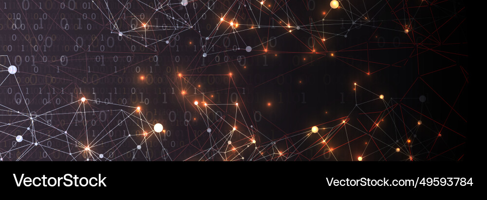 Technology background big data concept binary Technology background big data concept binary vector image