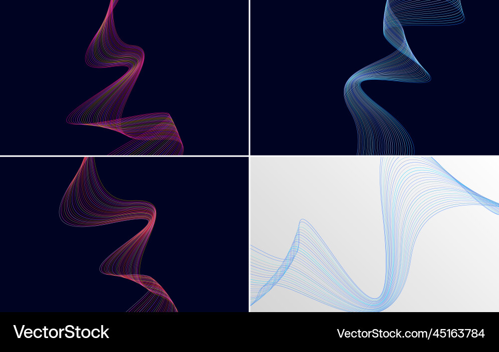 Use these backgrounds to create dynamic designs Vector Image