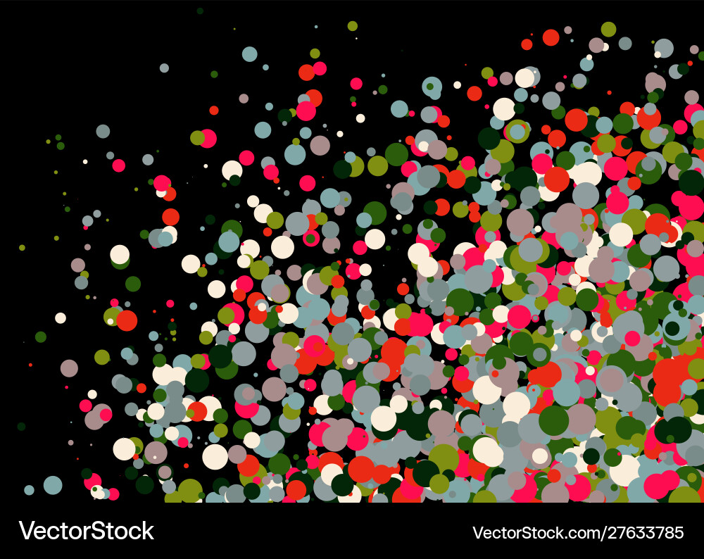 Colorful universe distribution computational vector image