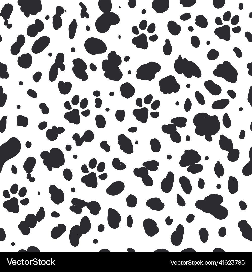 Dalmatian Seamless Pattern vector image
