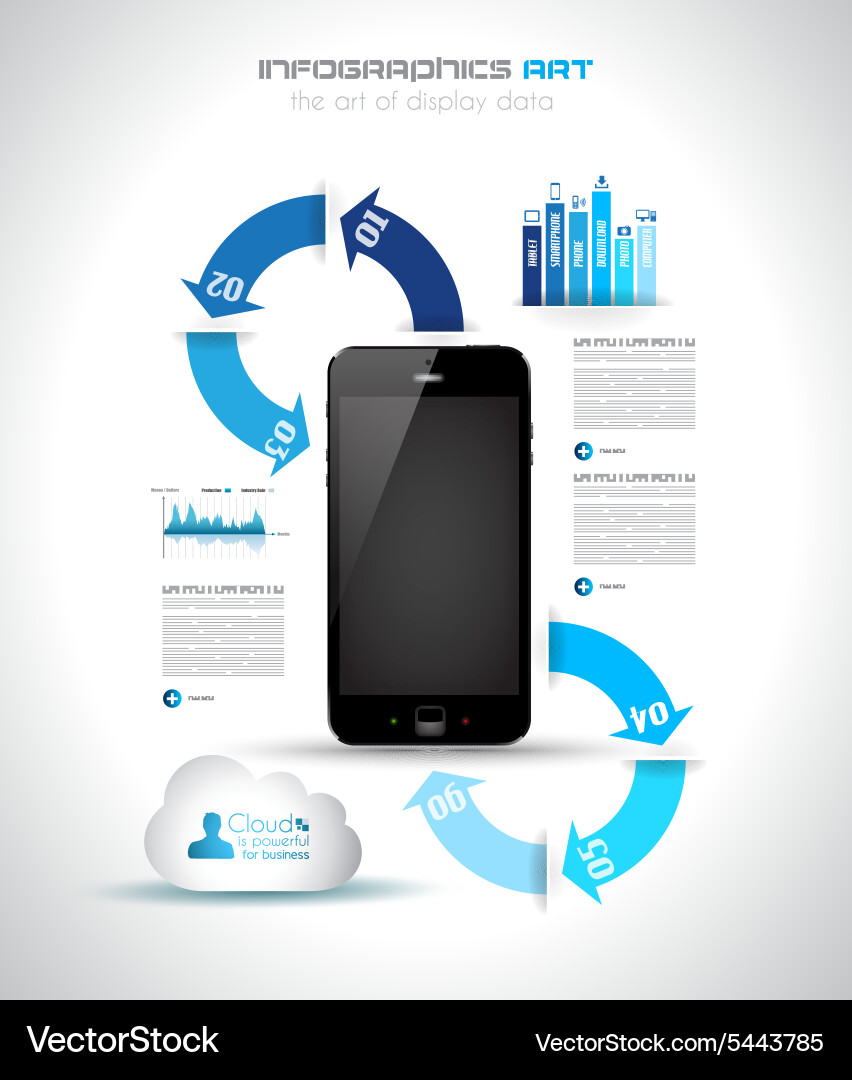 Data Visualization Background Vector Image