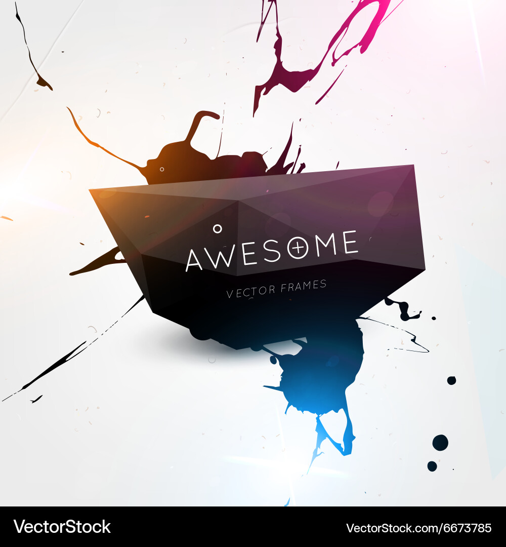 Dynamic Paint Splash Background Vector Image