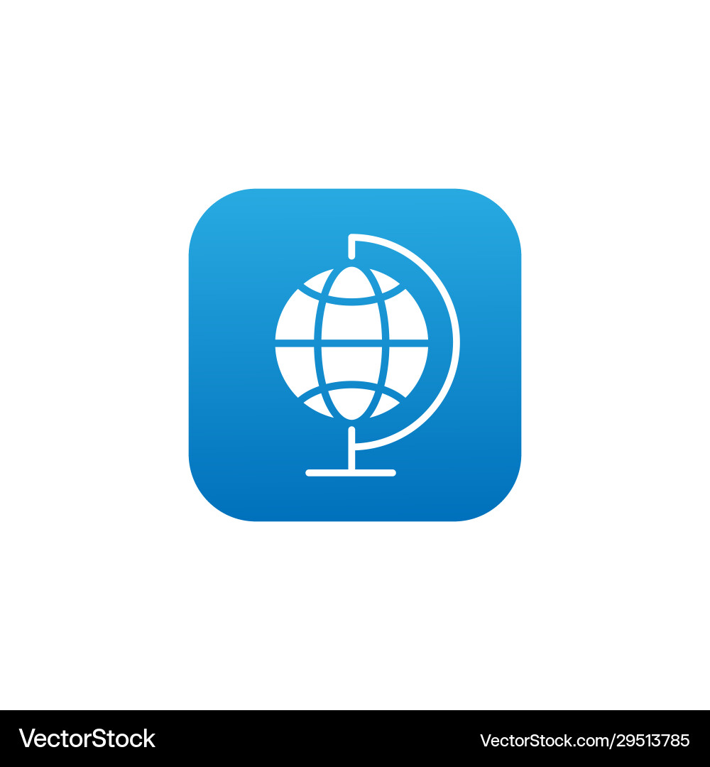 Globe icon design for website mobile Globe icon design for website mobile vector image