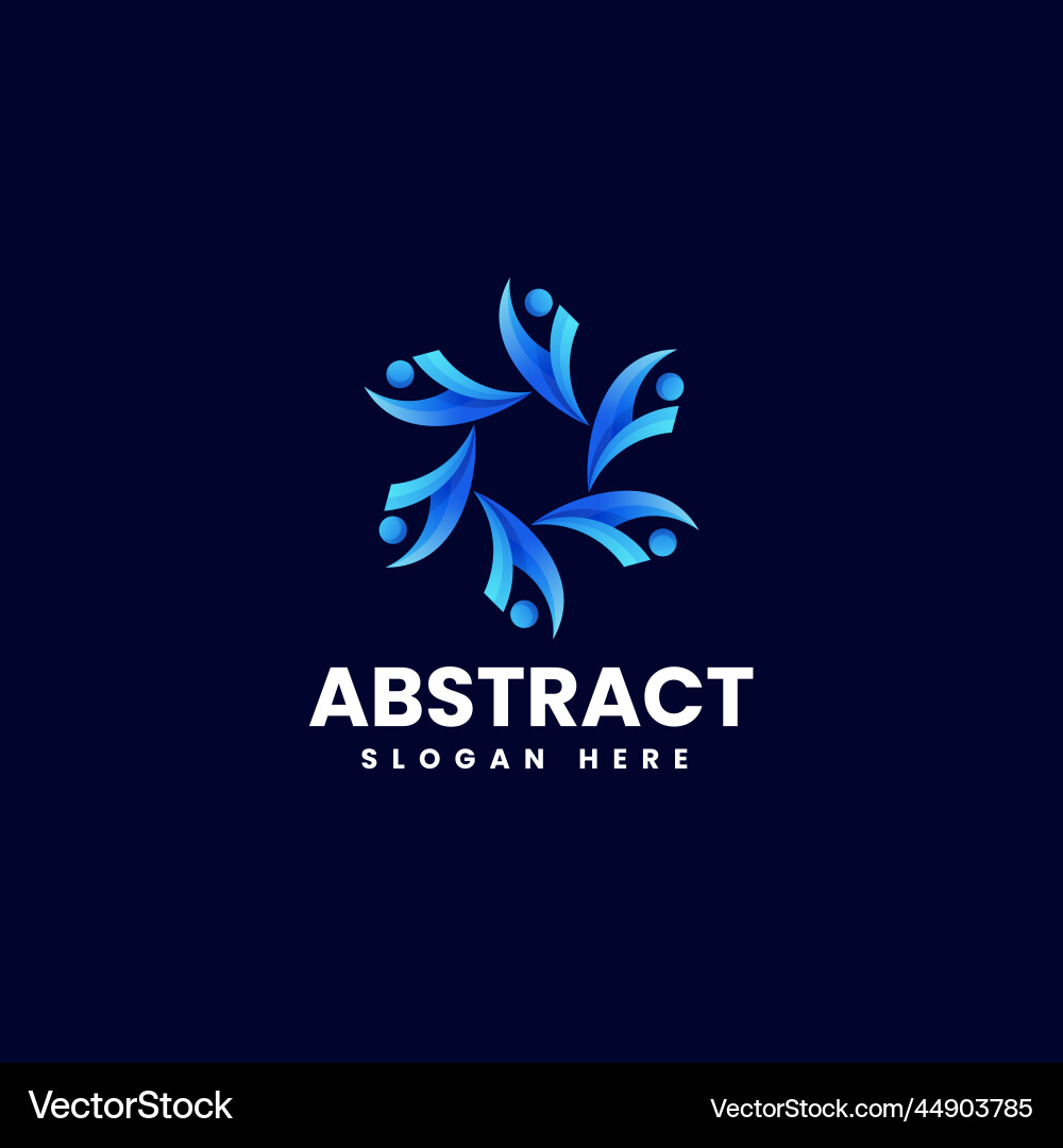 Logo abstract gradient colorful style Vector Image