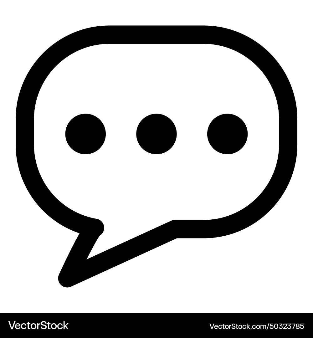 Message flat icon isolated on white background Vector Image
