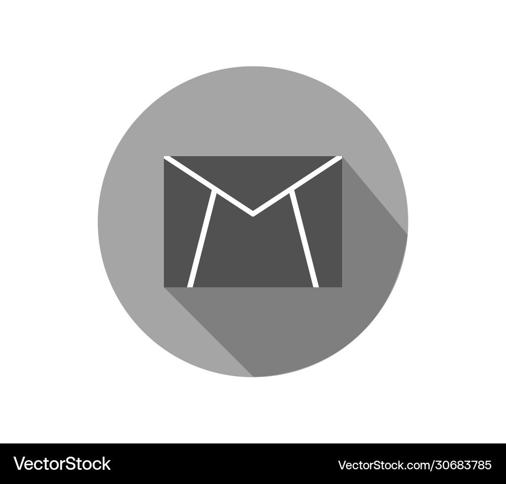 Message icon in on white background vector image