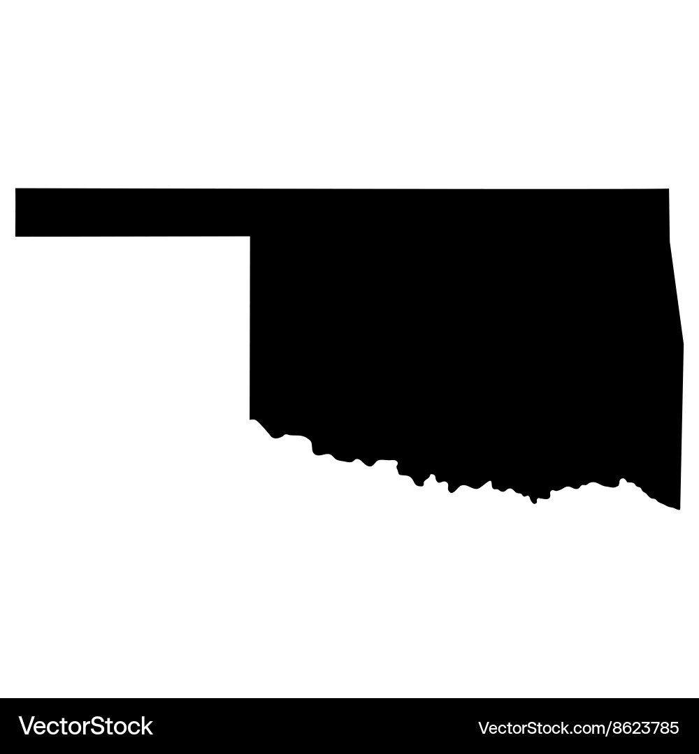 Oklahoma State Map vector image