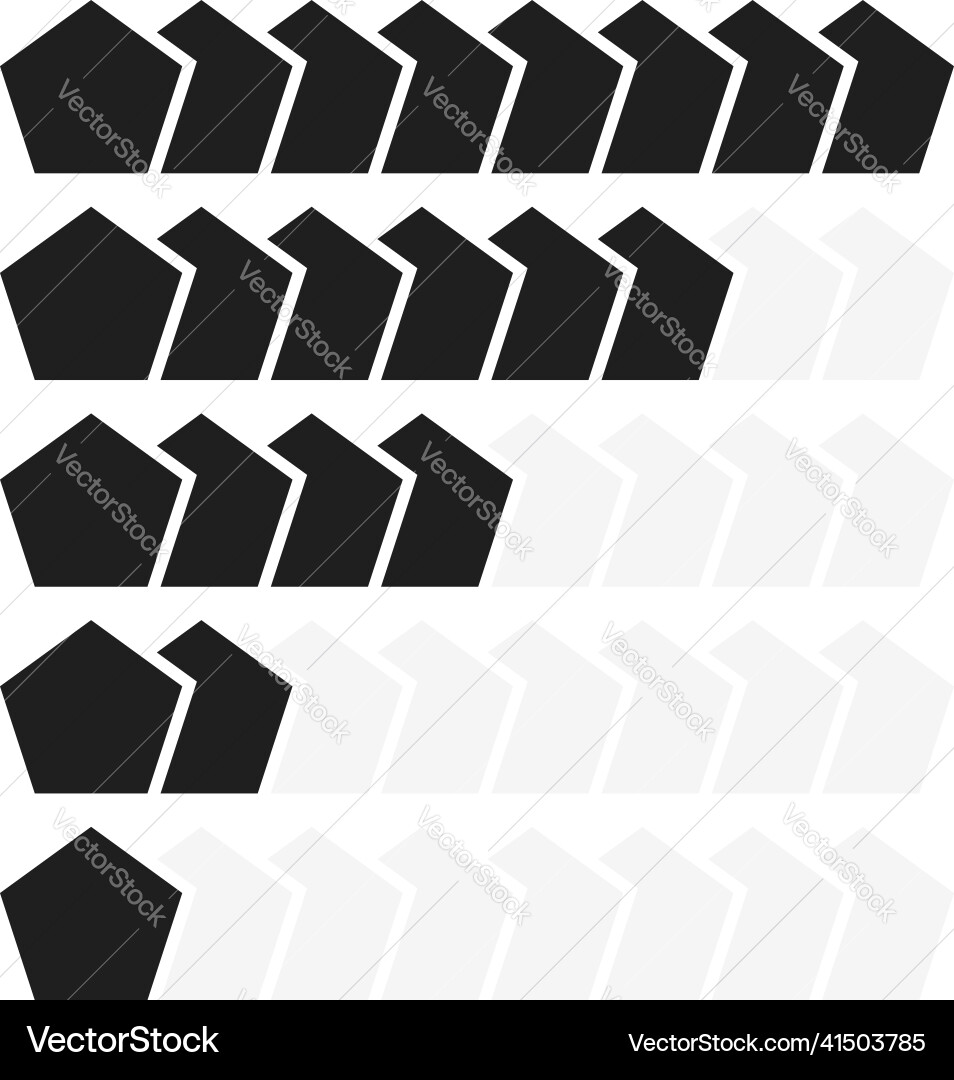 Progress bar steps phases level indicator Progress bar steps phases level indicator vector image