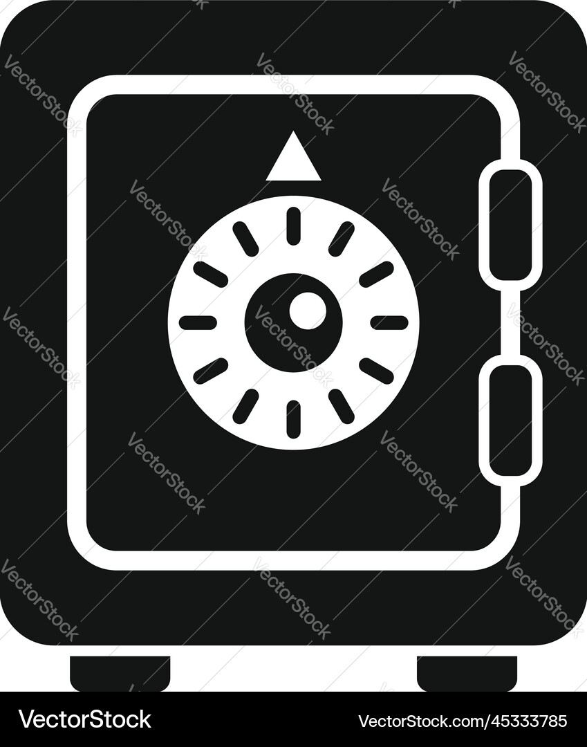 Secured safe icon simple lock code Secured safe icon simple lock code Vector Image