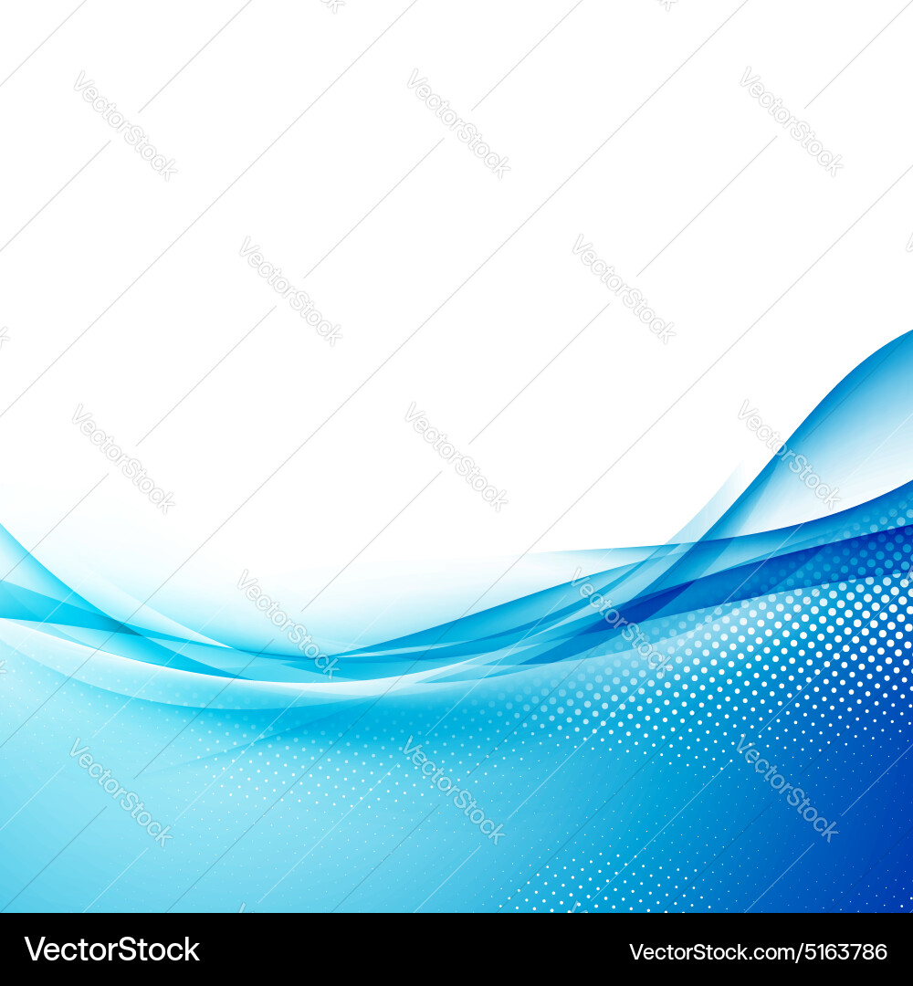 Abstract Blue Wave Background vector image