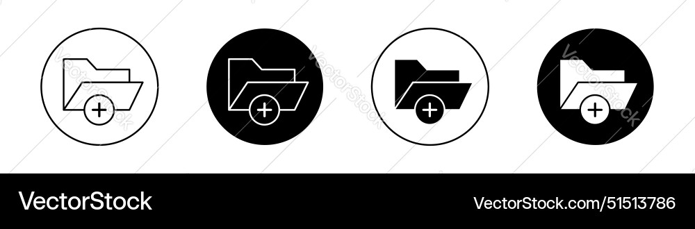 Add folder icon Add folder icon vector image