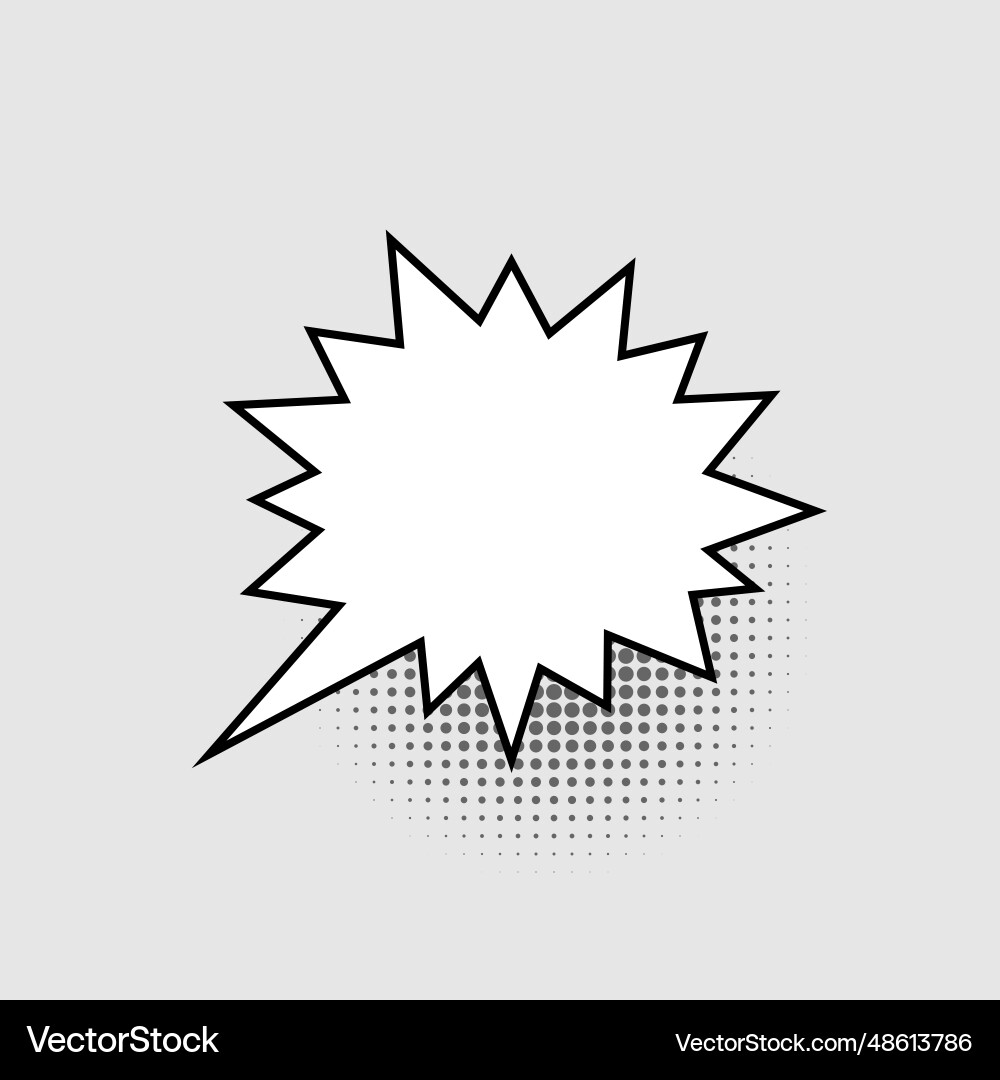 Blank speech bubble in the shape of a multi Blank speech bubble in the shape of a multi vector image