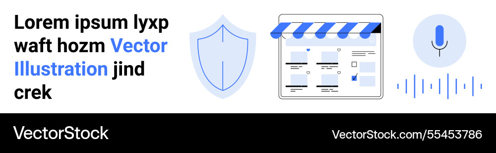 Digital security elements with shield calendar Digital security elements with shield calendar Vector Image