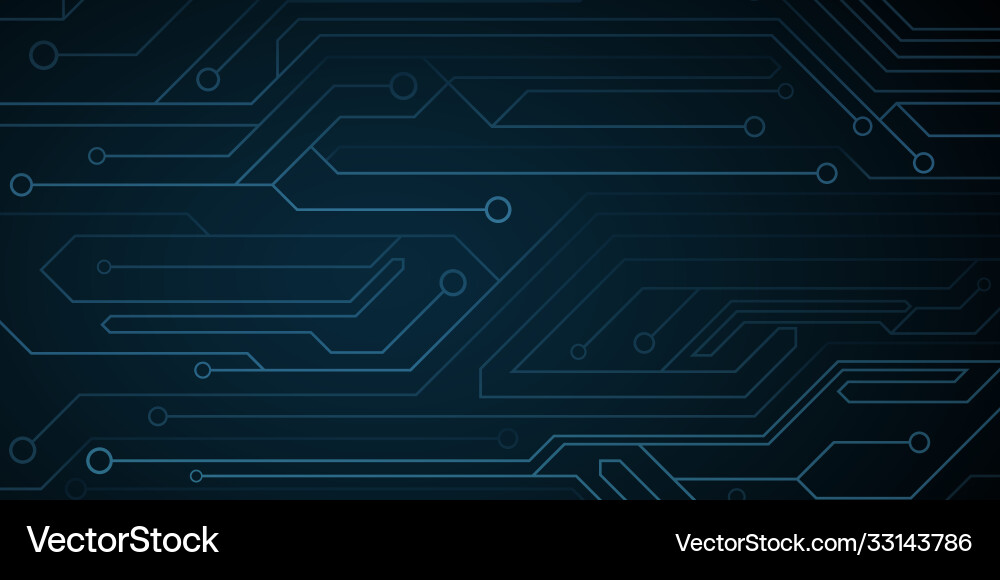 Futuristic cyber computer circuit background vector image