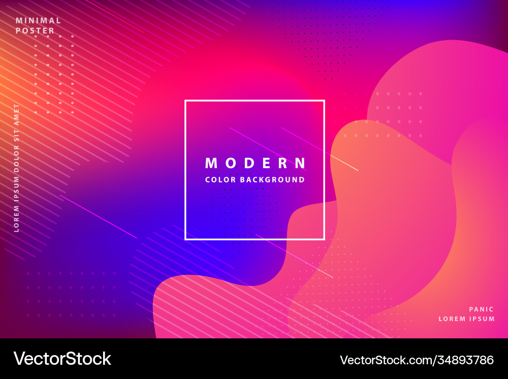 Gradient background modern with colorful style vector image