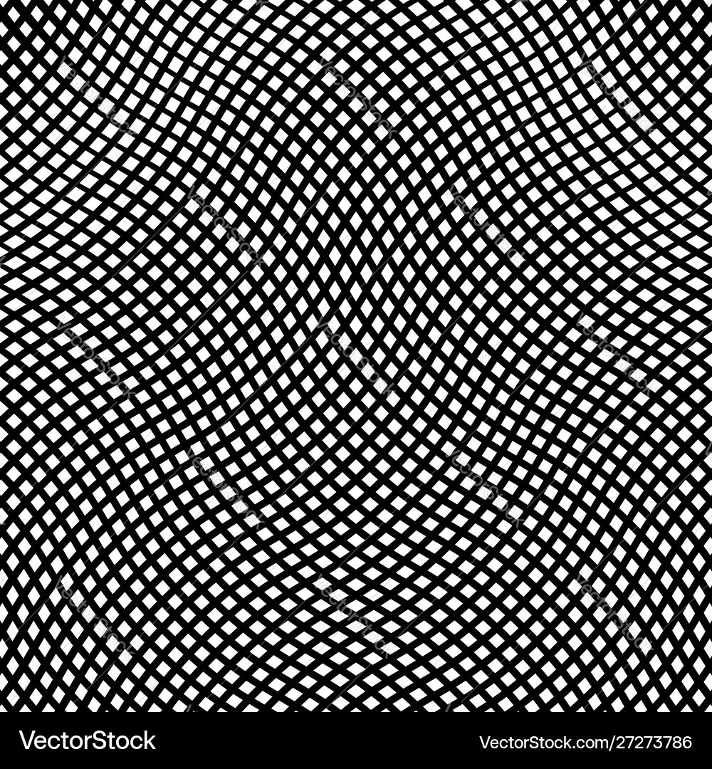 Grid pattern mesh background wavy waving Grid pattern mesh background wavy waving Vector Image