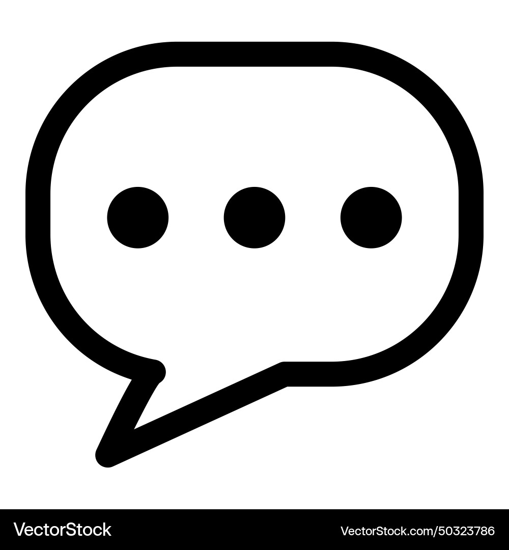 Message flat icon isolated on white background Vector Image