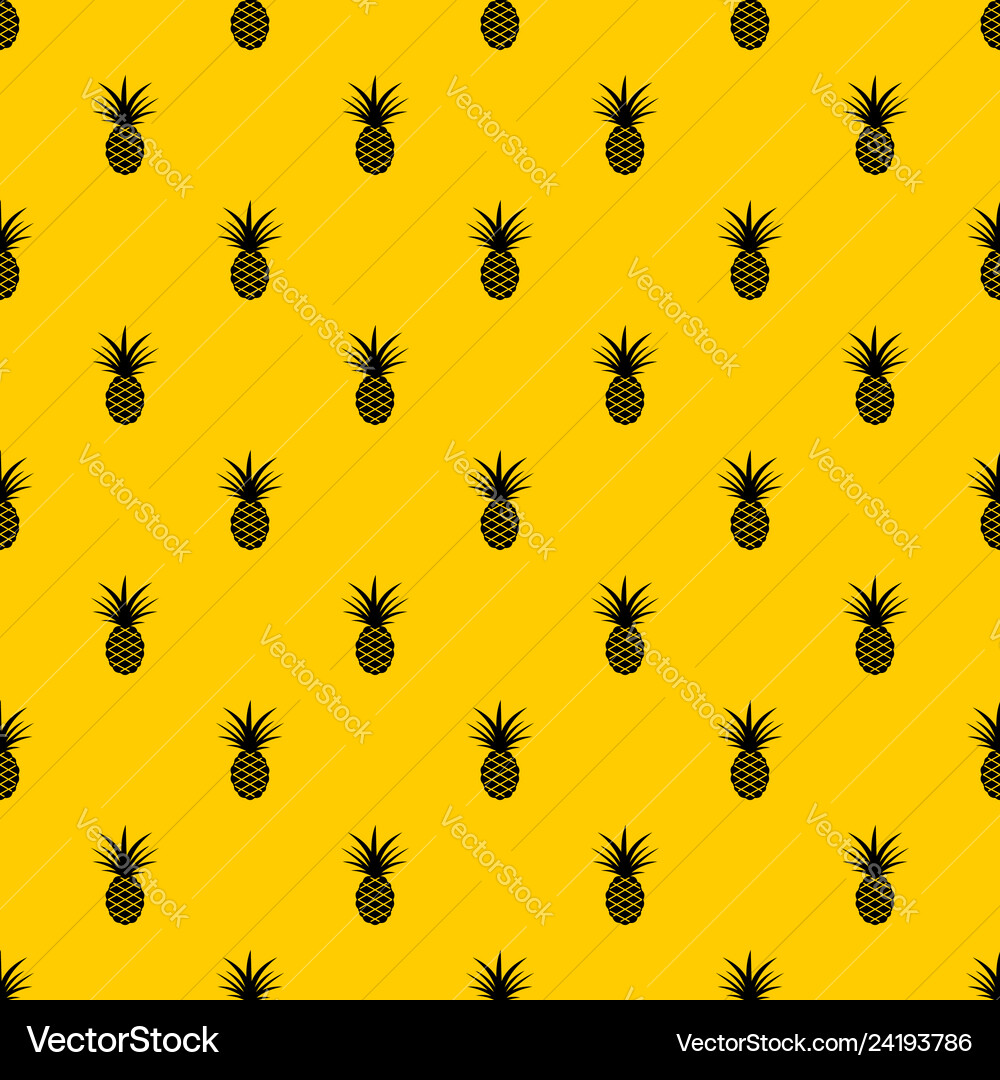 Pineapple pattern Pineapple pattern vector image