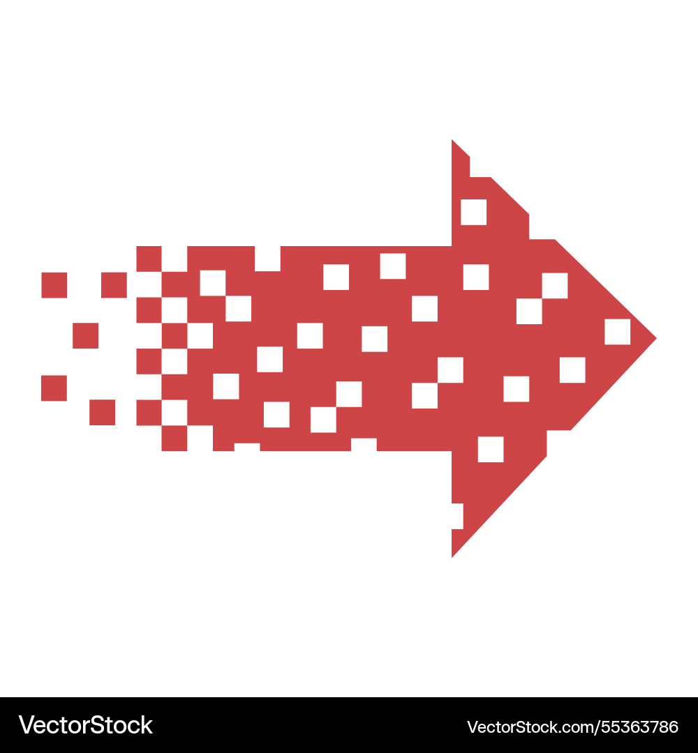 Red arrow icon digital design element Vector Image