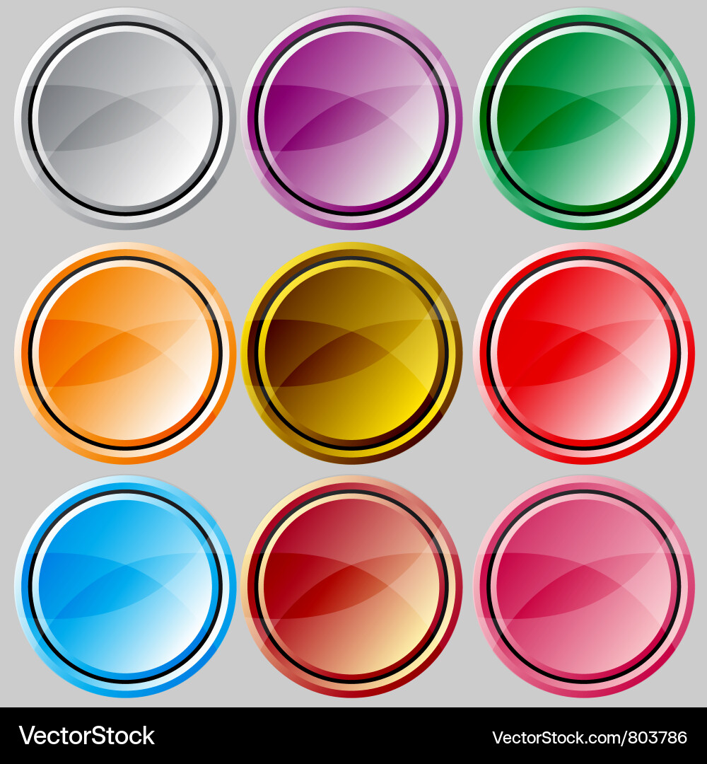 Varicolored buttons Vector Image