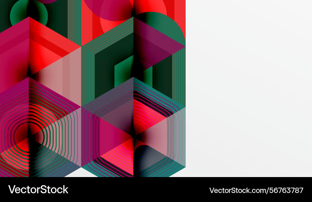 Abstract geometric composition lines create depth Abstract geometric composition lines create depth vector image