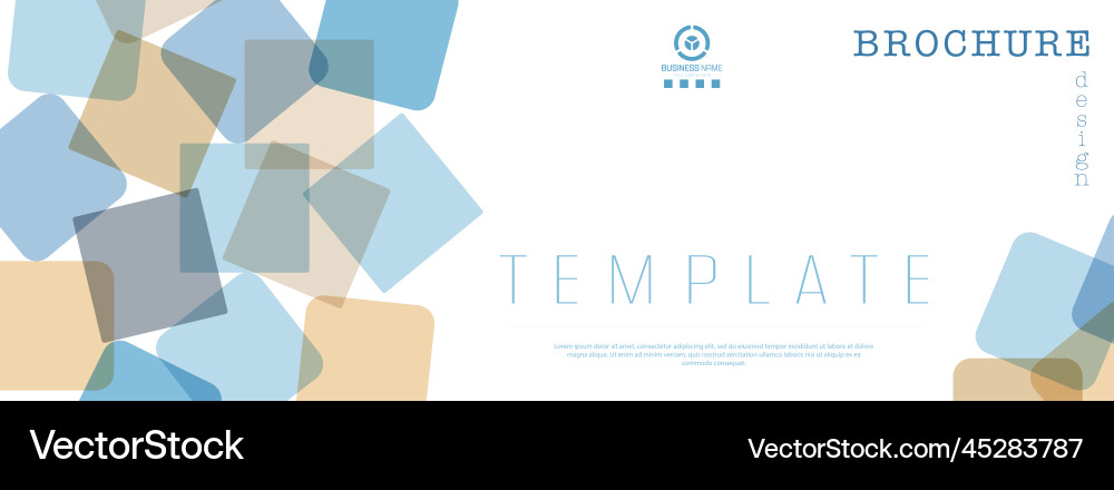 Composition of the intersection squares Vector Image