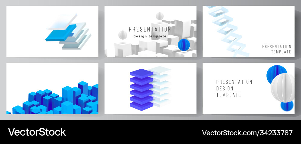 Dynamic Presentation Slides vector image