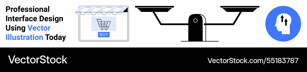 E-commerce interface decision choice framework E-commerce interface decision choice framework vector image