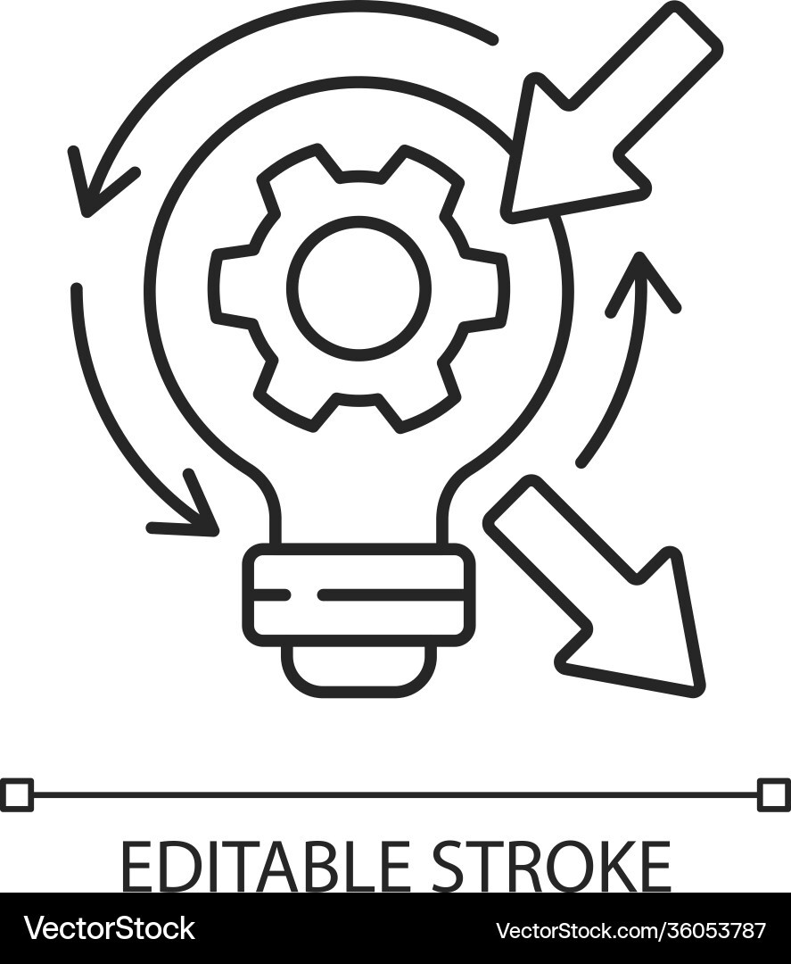 Reflection linear icon Reflection linear icon Vector Image