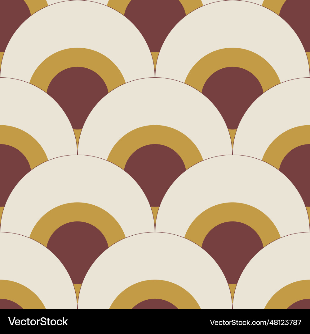 Retro 70s scale pattern background Retro 70s scale pattern background vector image