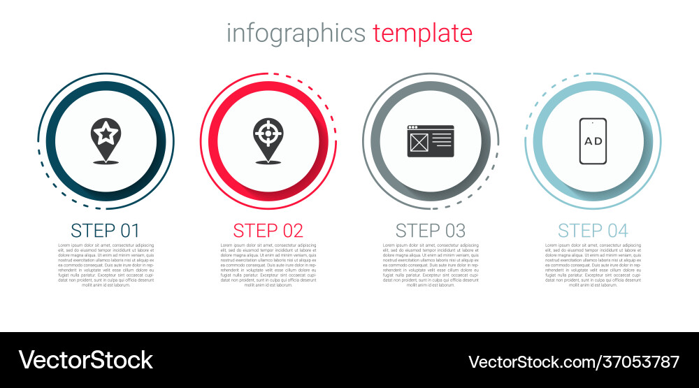 Set map pointer with star target sport browser Set map pointer with star target sport browser vector image