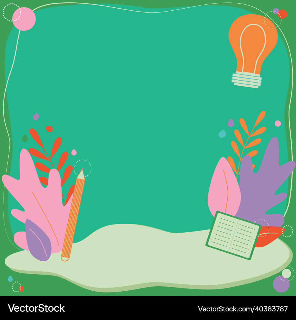 Text frame surrounded with assorted flowers Text frame surrounded with assorted flowers vector image
